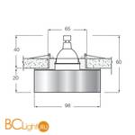 Встраиваемый светильник Donolux DL017SQ - Схема