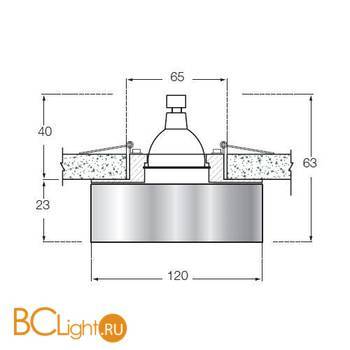 Встраиваемый светильник Donolux DL018B - Схема