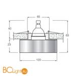 Встраиваемый светильник Donolux DL018B - Схема