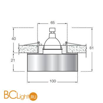 Встраиваемый светильник Donolux DL018A - Схема