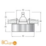 Встраиваемый светильник Donolux DL019C/CH - Схема