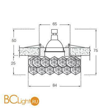Встраиваемый светильник Donolux DL020G - Схема