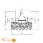 Встраиваемый светильник Donolux DL020G - Схема