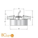 Встраиваемый светильник Donolux DL022A - Схема