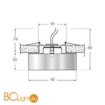 Встраиваемый светильник Donolux DL022B - Схема