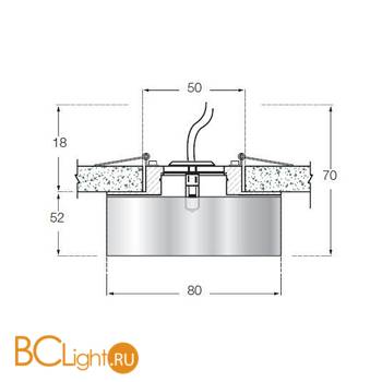 Встраиваемый светильник Donolux DL025S/Gold - Схема