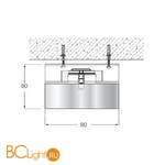 Встраиваемый светильник Donolux DL028M/C-Gold - Схема