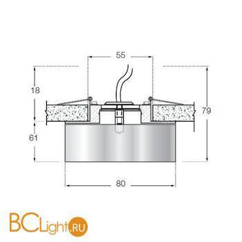 Встраиваемый светильник Donolux DL035C/Black - Схема