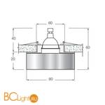 Встраиваемый светильник Donolux DL042CL - Схема