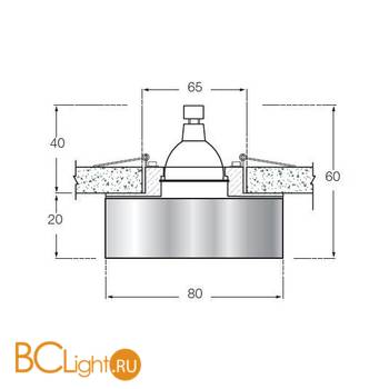 Встраиваемый светильник Donolux DL043BL - Схема