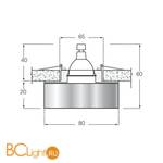 Встраиваемый светильник Donolux DL043BL - Схема