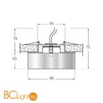 Встраиваемый светильник Donolux DL045CH/White - Схема