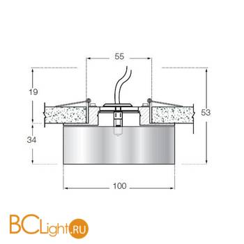 Встраиваемый светильник Donolux DL046CH/Crystal - Схема
