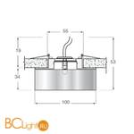 Встраиваемый светильник Donolux DL046CH/Crystal - Схема