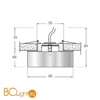 Встраиваемый светильник Donolux DL048CH/Glass - Схема
