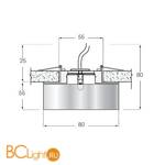 Встраиваемый светильник Donolux DL050CH/Glass - Схема