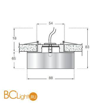 Встраиваемый светильник Donolux DL052CH/Glass - Схема