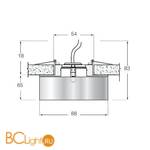Встраиваемый светильник Donolux DL052CH/Glass - Схема