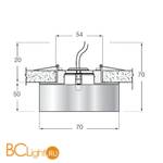 Встраиваемый светильник Donolux DL053CH/Crystal - Схема