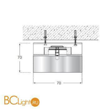Встраиваемый светильник Donolux DL054G/Crystal - Схема