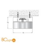 Встраиваемый светильник Donolux DL054G/Crystal - Схема