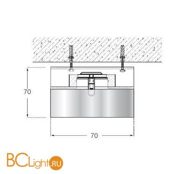Встраиваемый светильник Donolux DL055G/Crystal - Схема