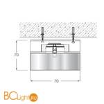 Встраиваемый светильник Donolux DL055CH/Crystal - Схема