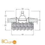 Встраиваемый светильник Donolux DL068.02.1 crystal - Схема