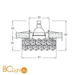 Встраиваемый светильник Donolux DL102/CH-Asfour Crystal - Схема