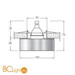 Встраиваемый светильник Donolux DL135CH/White - Схема