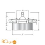 Встраиваемый светильник Donolux DL144CH/White - Схема