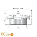 Встраиваемый светильник Donolux DL145CH/Black - Схема
