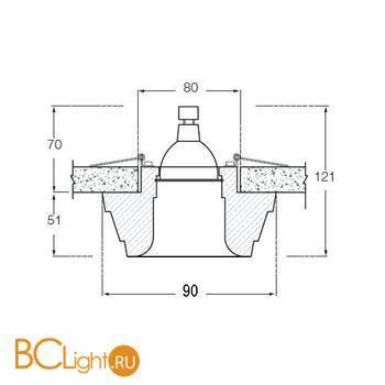 Встраиваемый светильник Donolux DL200G - Схема
