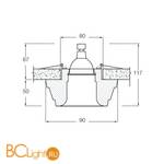Встраиваемый светильник Donolux DL201G - Схема