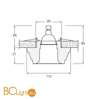 Встраиваемый светильник Donolux DL204G/2 - Схема