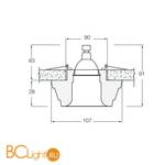 Встраиваемый светильник Donolux DL205G - Схема