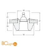 Встраиваемый светильник Donolux DL206G - Схема