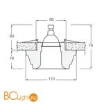 Встраиваемый светильник Donolux DL210G - Схема