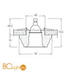 Встраиваемый светильник Donolux DL212G/8 - Схема