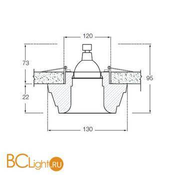 Встраиваемый светильник Donolux DL217G/1 - Схема