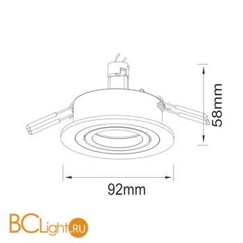 Встраиваемый светильник Donolux A1521-BLACK - Схема