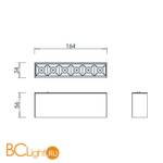 Светодиодный светильник для магнитного шинопровода Donolux Eye DL18781/06M Black 4000K - Схема