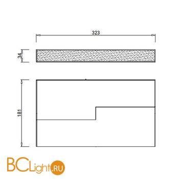 Светодиодный светильник для магнитного шинопровода Donolux Line DL18787/Black 10W 4000K - Схема
