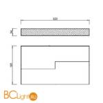 Светодиодный светильник для магнитного шинопровода Donolux Line DL18787/Black 10W 4000K - Схема