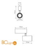 Трековый светильник Donolux Heck DL18795/01MR Black Dim - Схема