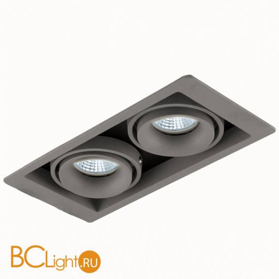 Встраиваемый спот (точечный светильник) Donolux DL18615/02WW-SQ Silver Grey/Black