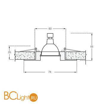 Встраиваемый светильник Donolux N1510/61 - Схема