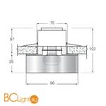 Встраиваемый светильник Donolux N1516-WH - Схема