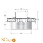 Встраиваемый светильник Donolux N1516/1-WH - Схема