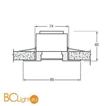 Встраиваемый светильник Donolux N1517-NM/CH - Схема